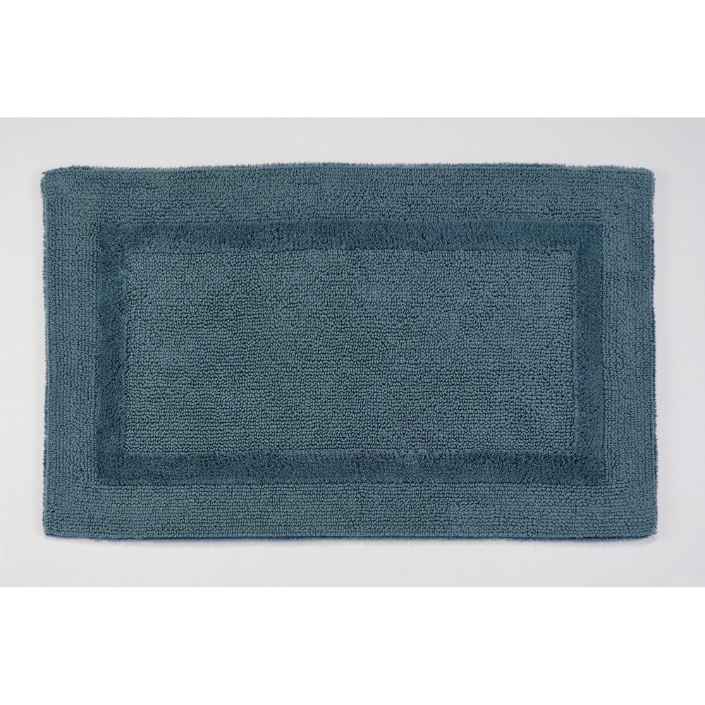 Reversible Bath Mat 306 by Designer Abyss & Habidecor in Bluestone